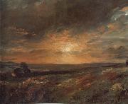 John Constable Hampsted Heath,looking towards Harrow at sunset 9August 1823 oil on canvas